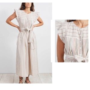 Apiece Apart • Oaxaca Jumpsuit Small Multi Stripe
